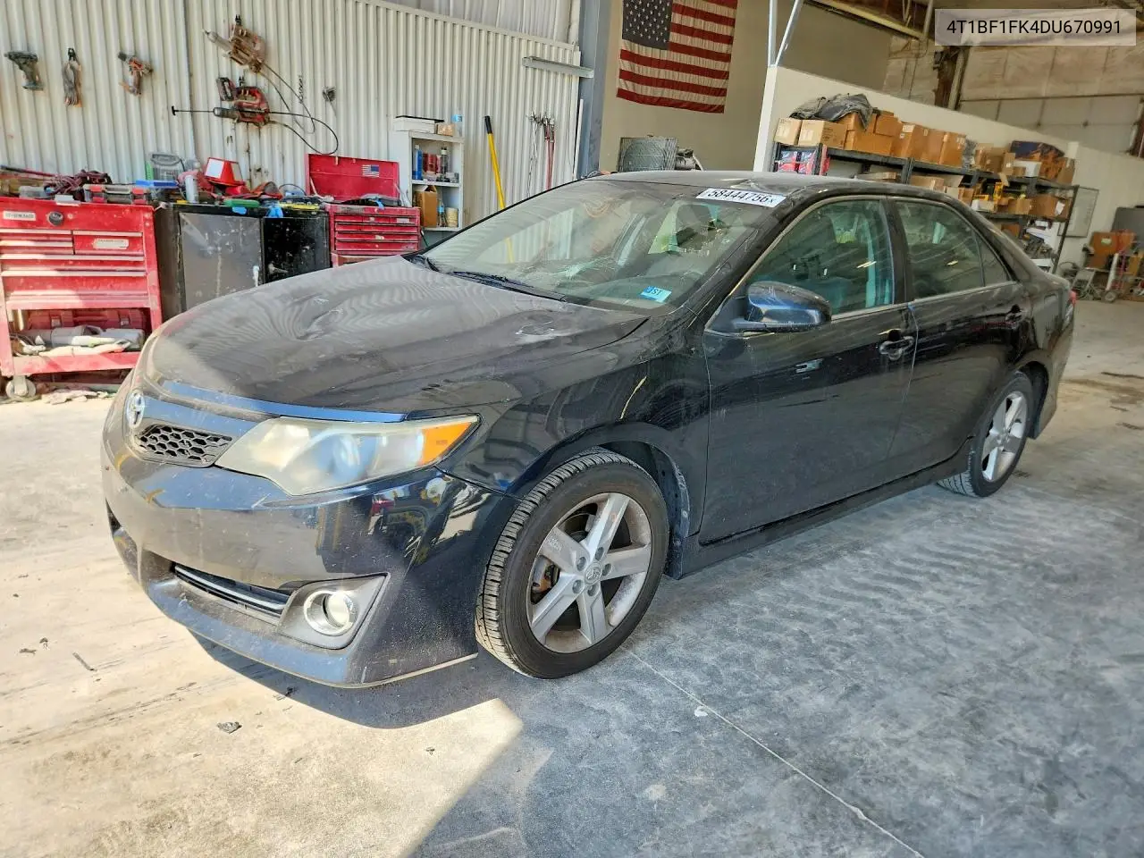 2013 Toyota Camry Se VIN: 4T1BF1FK4DU670991 Lot: 58444756