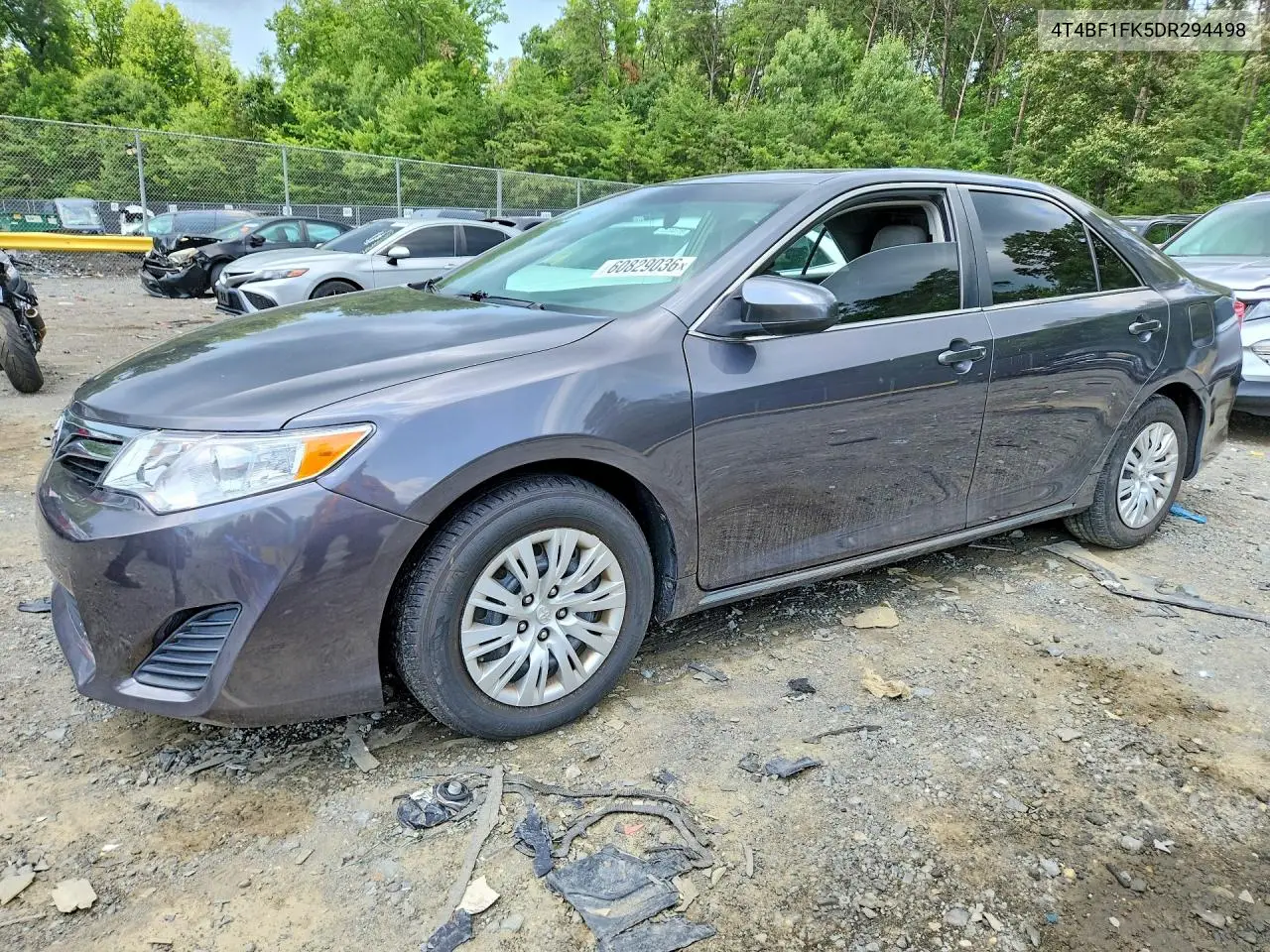2013 Toyota Camry Le VIN: 4T4BF1FK5DR294498 Lot: 60829036
