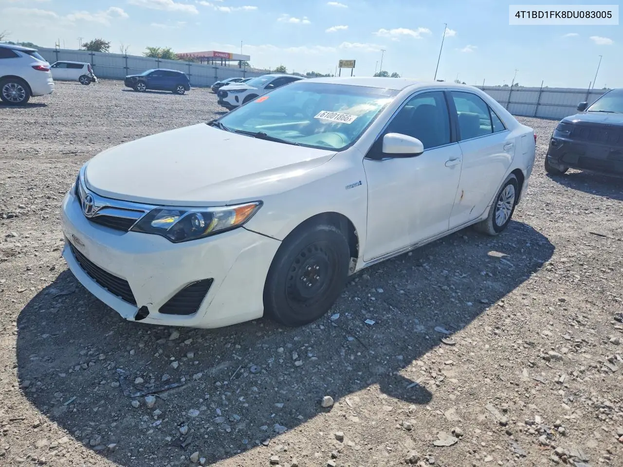 2013 Toyota Camry Hybrid Le VIN: 4T1BD1FK8DU083005 Lot: 61001866