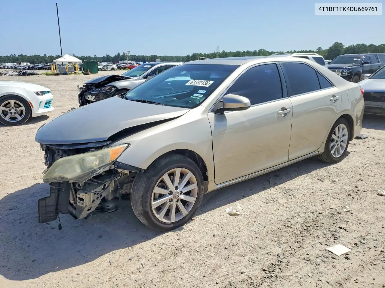 2013 Toyota Camry Xle VIN: 4T1BF1FK4DU669761 Lot: 61782156