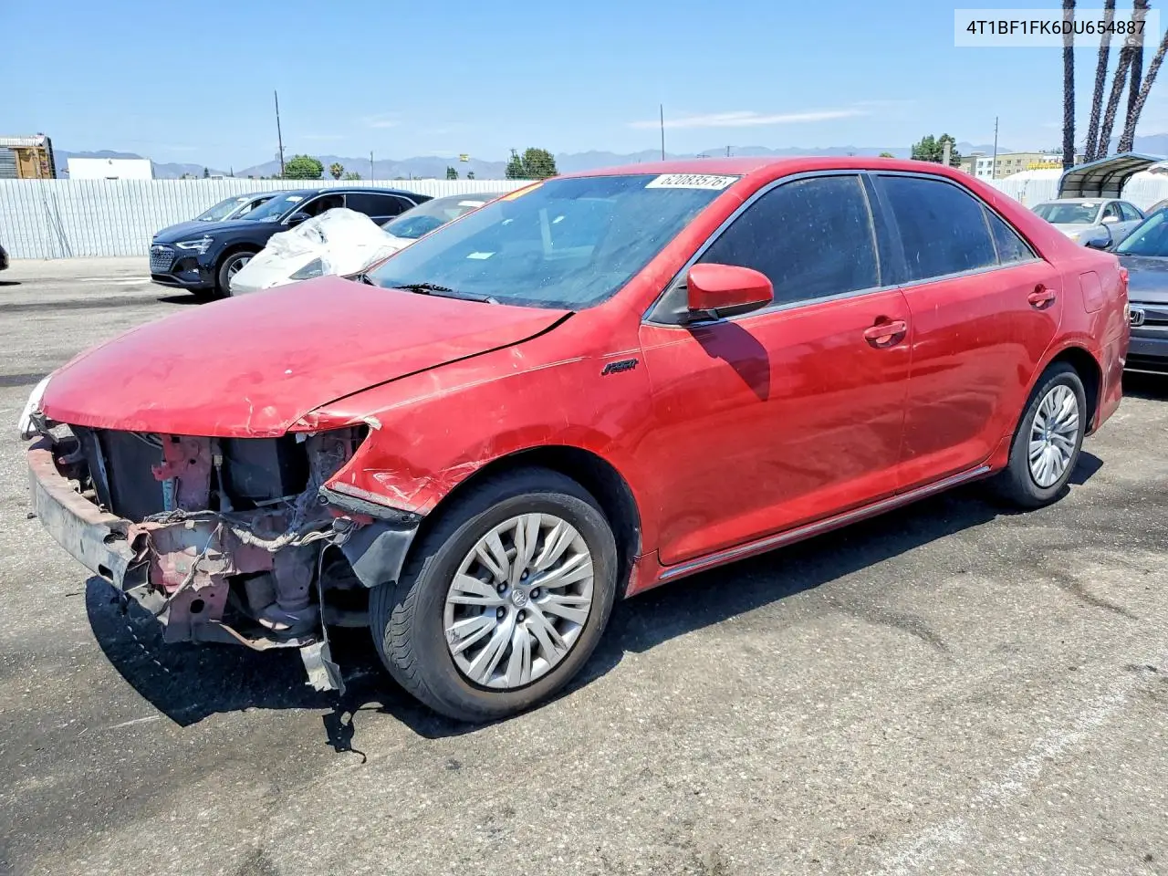 2013 Toyota Camry Le VIN: 4T1BF1FK6DU654887 Lot: 62083576
