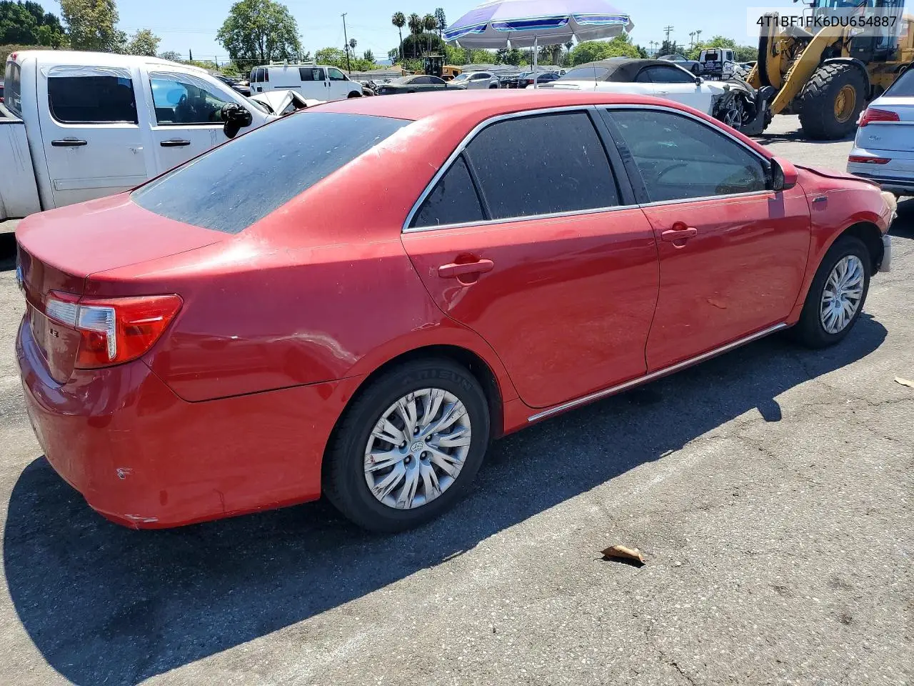 2013 Toyota Camry Le VIN: 4T1BF1FK6DU654887 Lot: 62083576