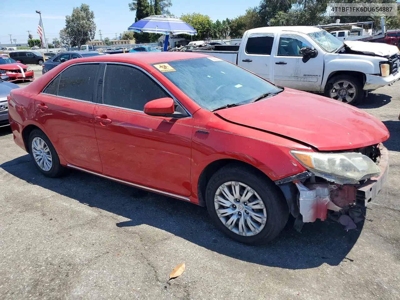 2013 Toyota Camry Le VIN: 4T1BF1FK6DU654887 Lot: 62083576