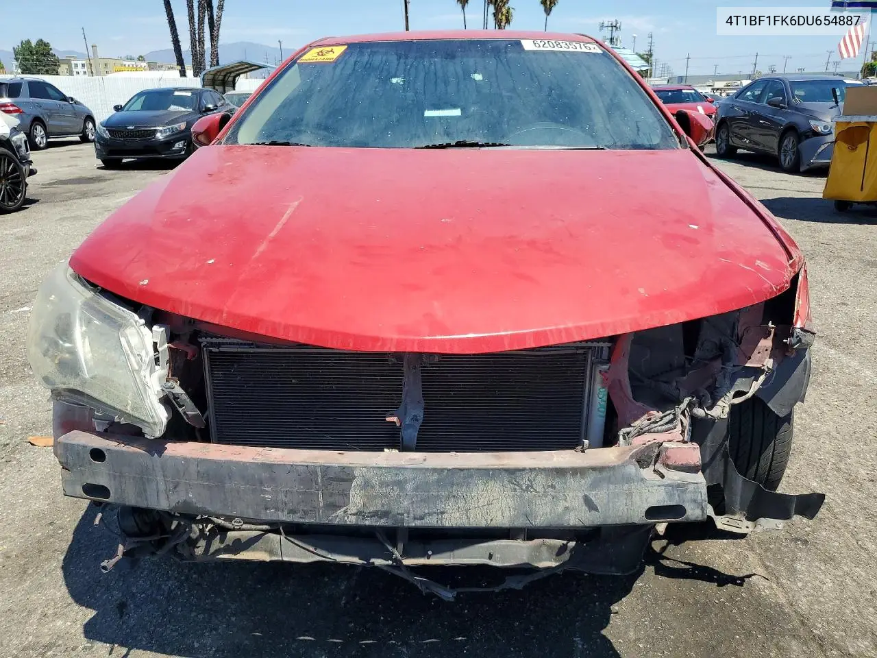 2013 Toyota Camry Le VIN: 4T1BF1FK6DU654887 Lot: 62083576