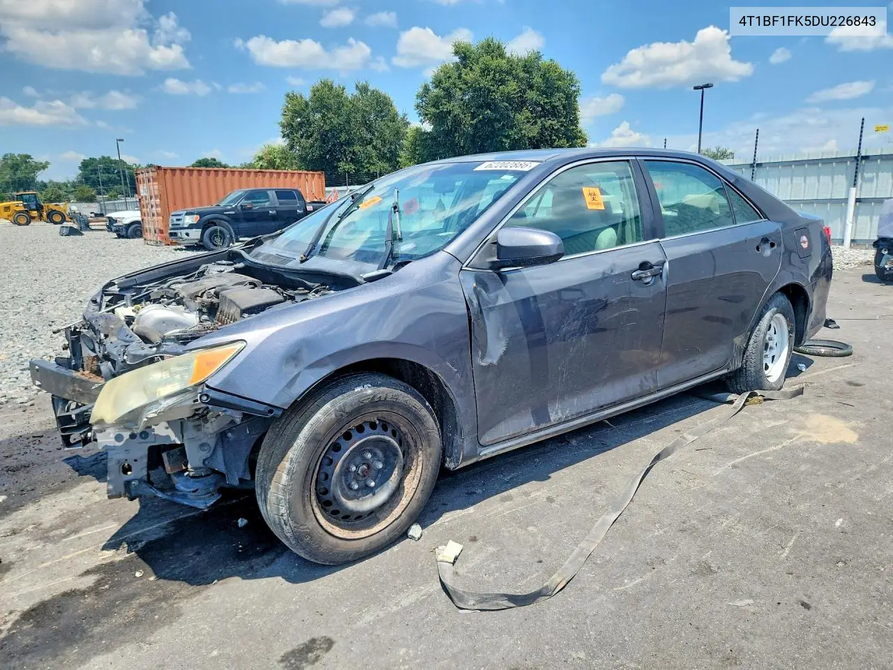 2013 Toyota Camry Le VIN: 4T1BF1FK5DU226843 Lot: 62202886