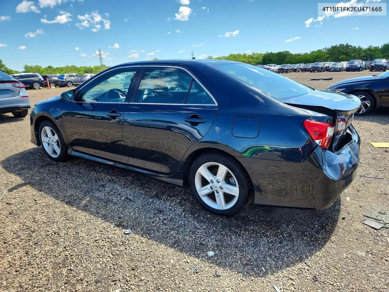 2014 Toyota Camry Se VIN: 4T1BF1FK2EU471665 Lot: 56960586