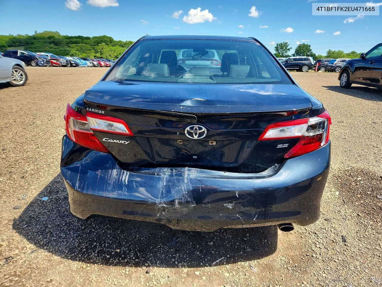 2014 Toyota Camry Se VIN: 4T1BF1FK2EU471665 Lot: 56960586