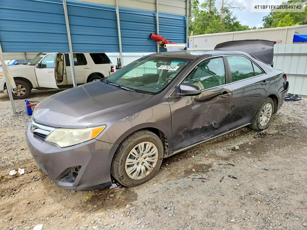 2014 Toyota Camry Le VIN: 4T1BF1FK0EU849742 Lot: 61752546