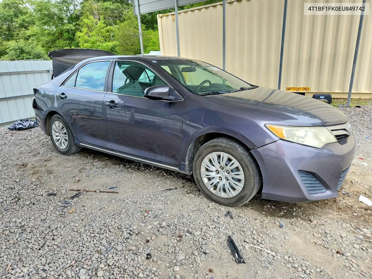 2014 Toyota Camry Le VIN: 4T1BF1FK0EU849742 Lot: 61752546