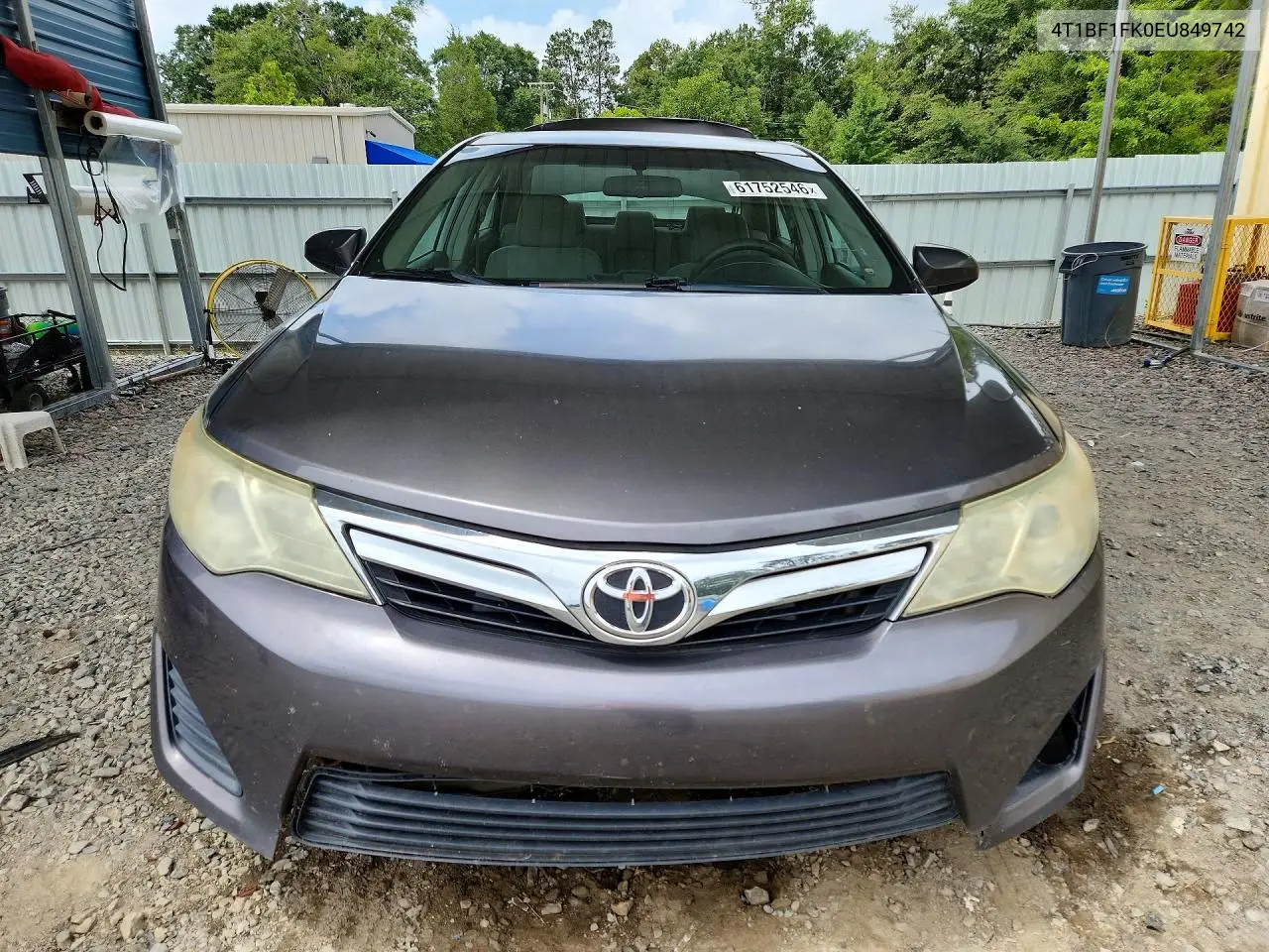 2014 Toyota Camry Le VIN: 4T1BF1FK0EU849742 Lot: 61752546