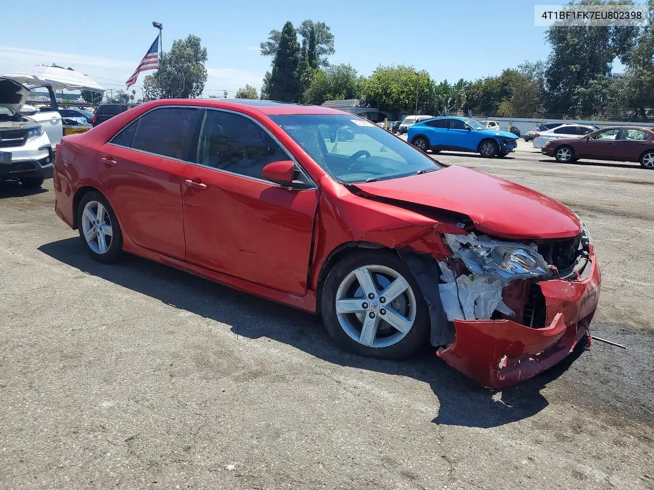 2014 Toyota Camry Se VIN: 4T1BF1FK7EU802398 Lot: 61909806