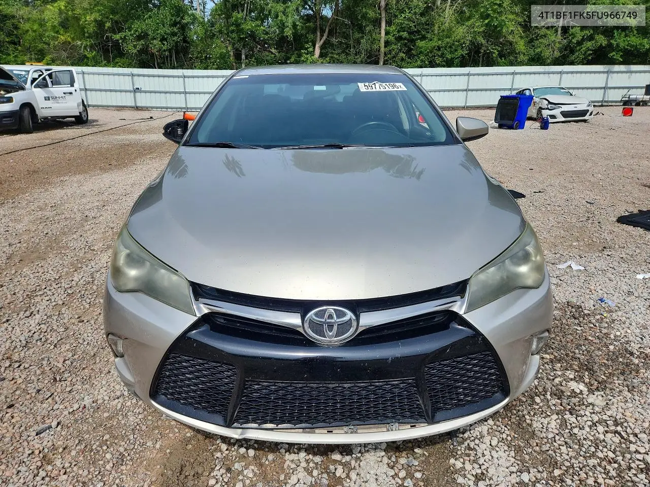 2015 Toyota Camry Se VIN: 4T1BF1FK5FU966749 Lot: 59775196