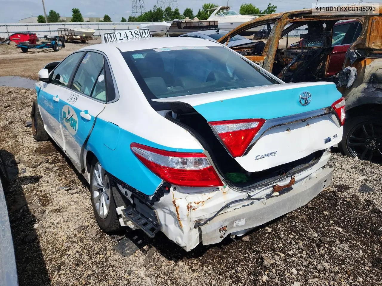 2016 Toyota Camry Hybrid Le VIN: 4T1BD1FKXGU185393 Lot: 55945086