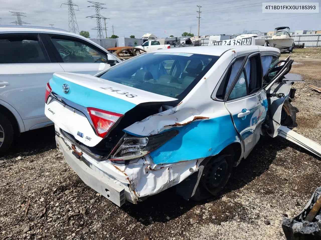 2016 Toyota Camry Hybrid Le VIN: 4T1BD1FKXGU185393 Lot: 55945086