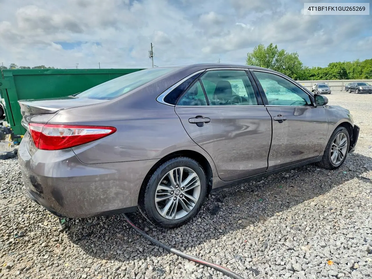 2016 Toyota Camry Se VIN: 4T1BF1FK1GU265269 Lot: 61530096