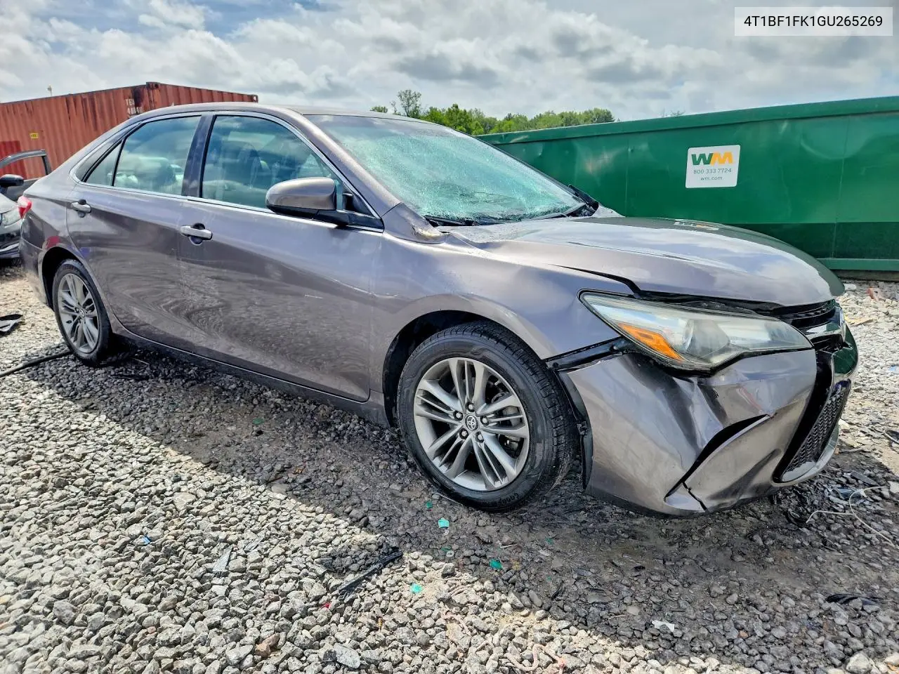 2016 Toyota Camry Se VIN: 4T1BF1FK1GU265269 Lot: 61530096