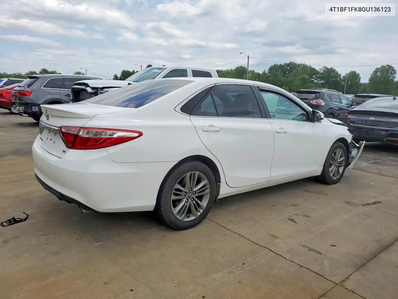 2016 Toyota Camry Se VIN: 4T1BF1FK8GU136123 Lot: 62101236