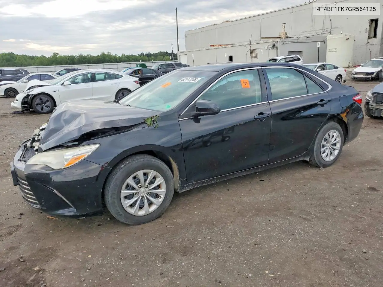 2016 Toyota Camry Le VIN: 4T4BF1FK7GR564125 Lot: 62147346