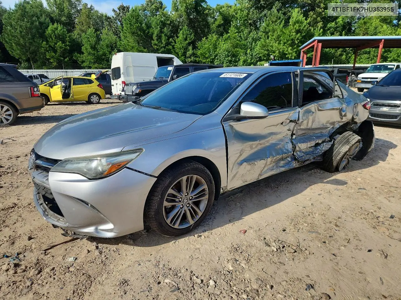 2017 Toyota Camry Se VIN: 4T1BF1FK7HU353955 Lot: 61121686