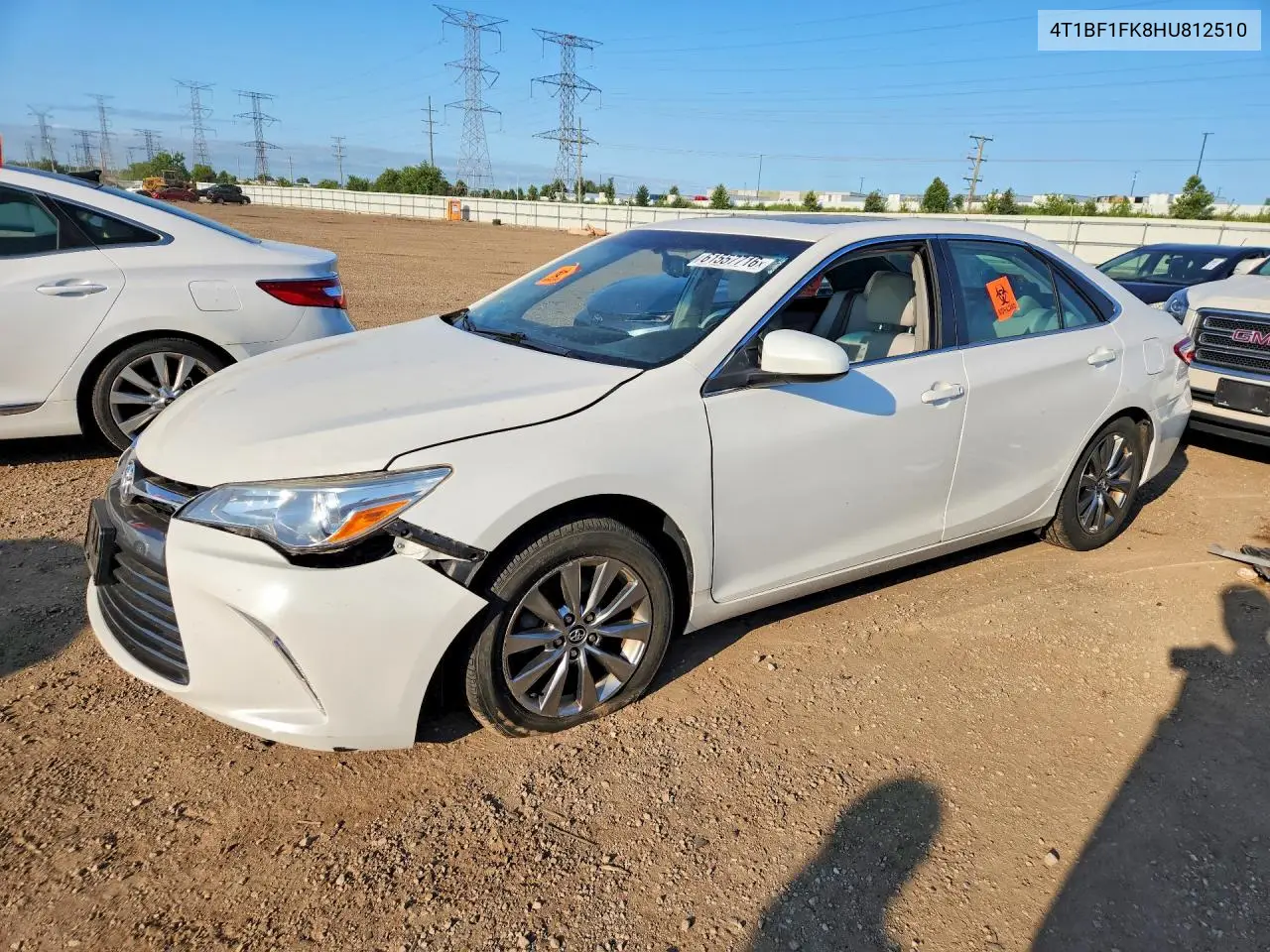 2017 Toyota Camry Xle VIN: 4T1BF1FK8HU812510 Lot: 61557716