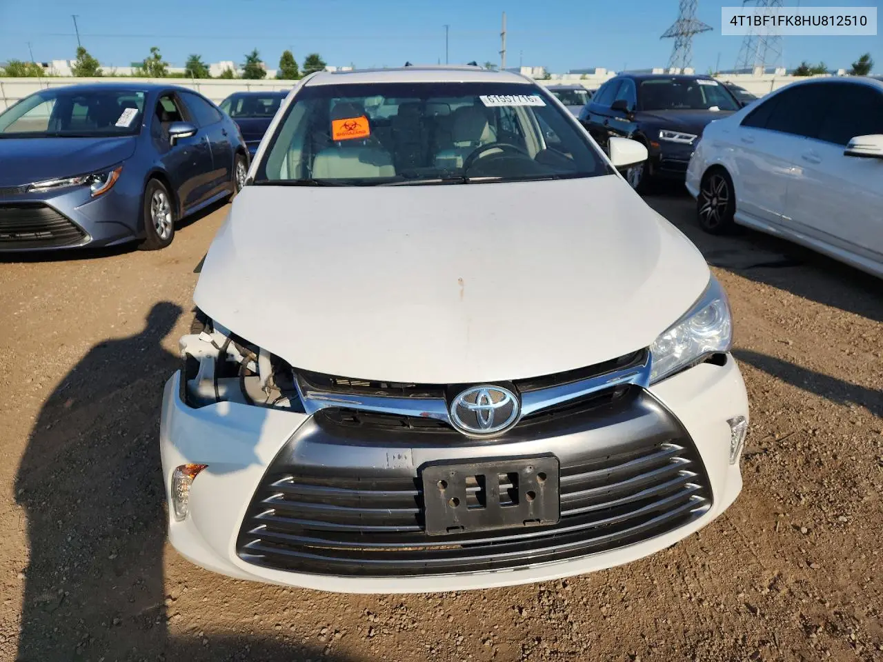 2017 Toyota Camry Xle VIN: 4T1BF1FK8HU812510 Lot: 61557716