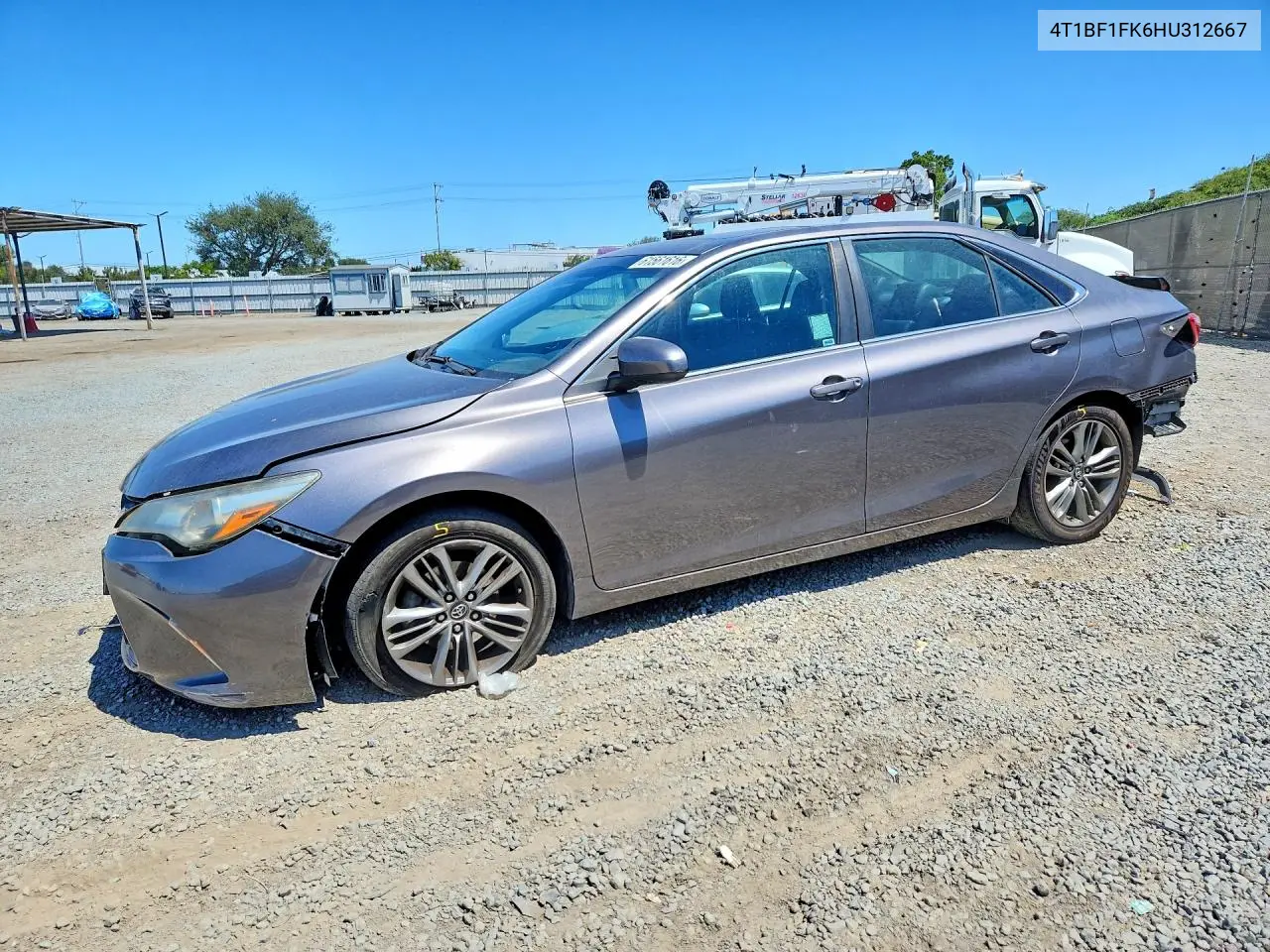 2017 Toyota Camry Se VIN: 4T1BF1FK6HU312667 Lot: 61561616