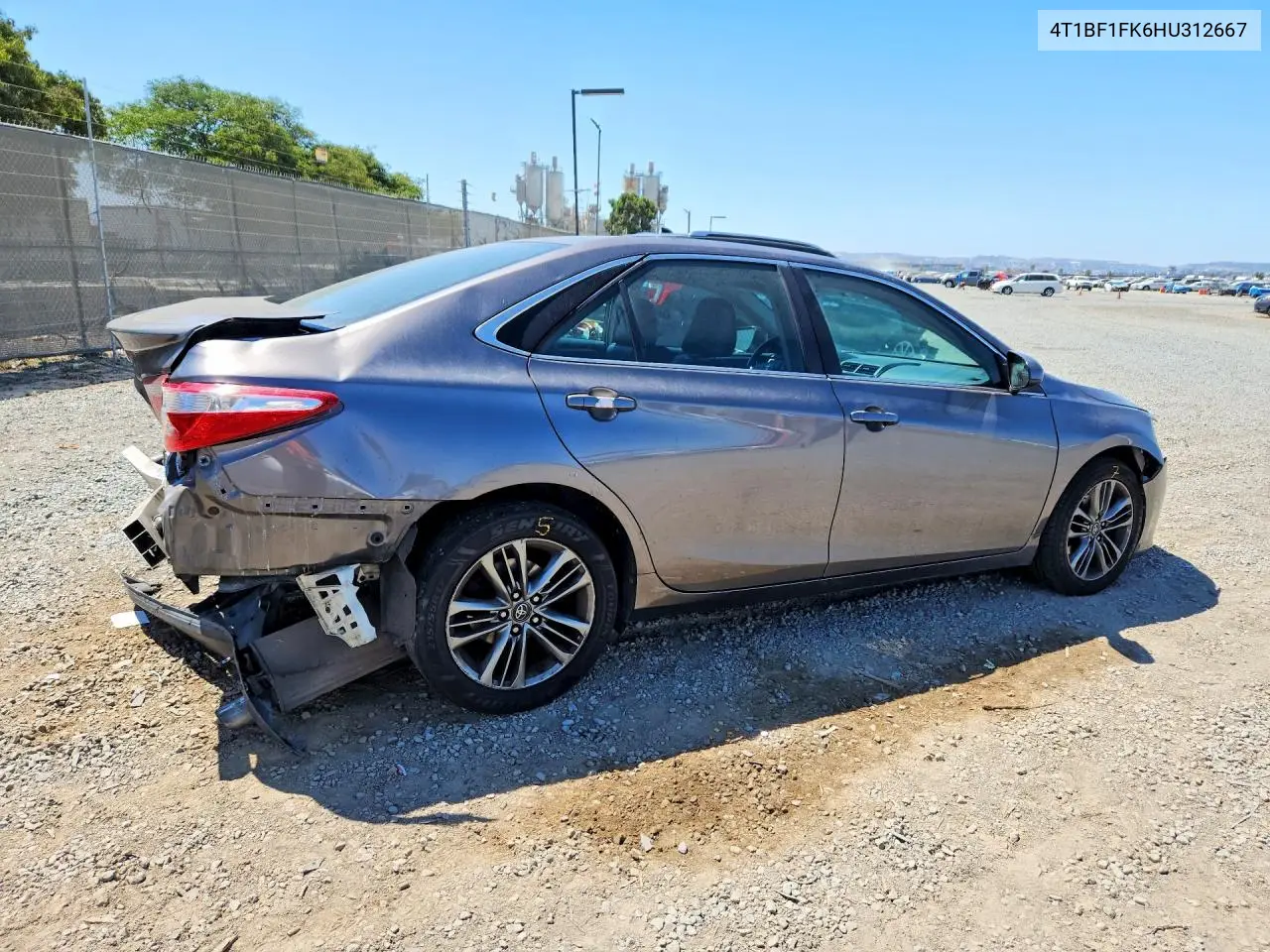2017 Toyota Camry Se VIN: 4T1BF1FK6HU312667 Lot: 61561616