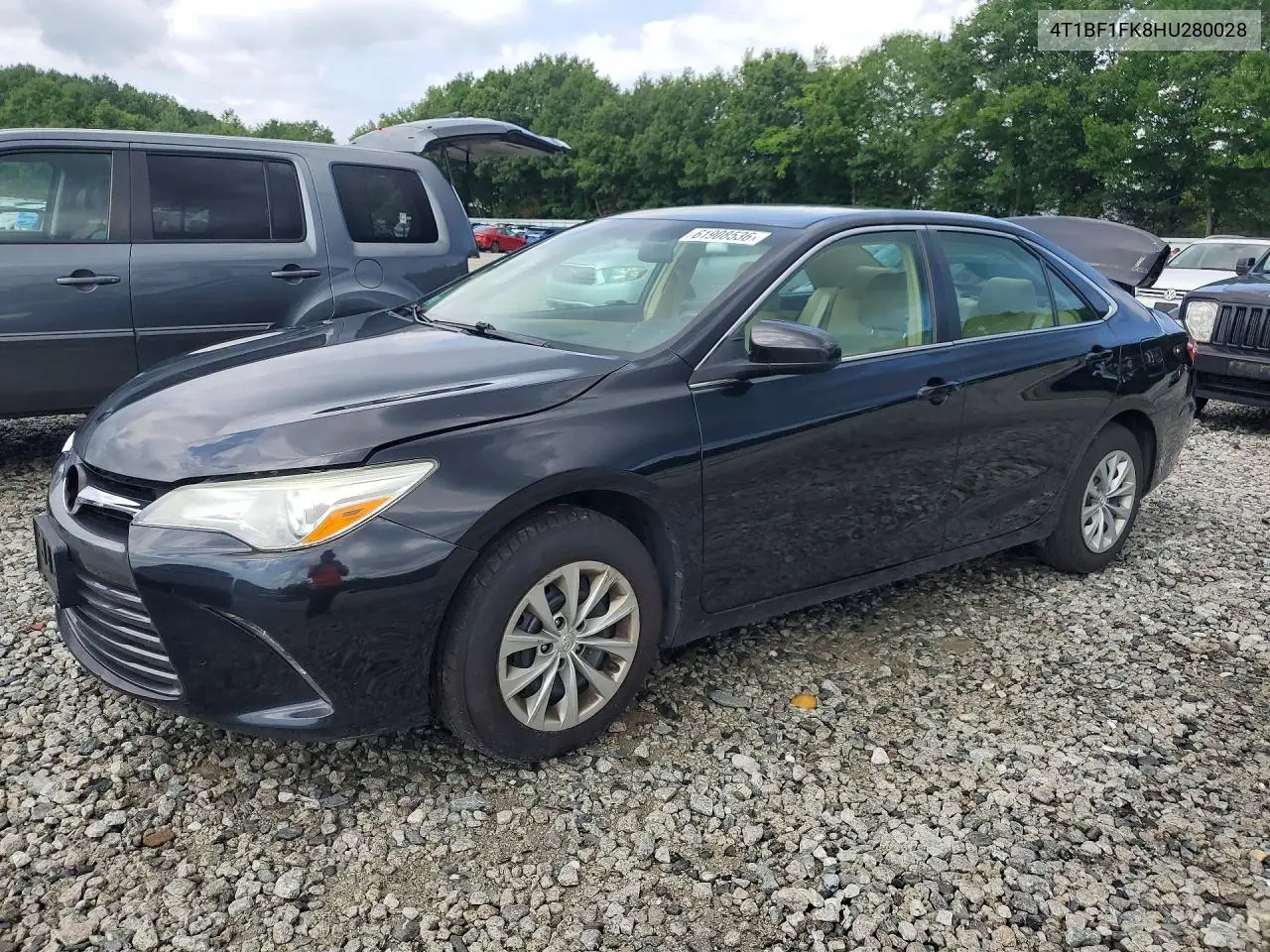 2017 Toyota Camry Le VIN: 4T1BF1FK8HU280028 Lot: 61908536