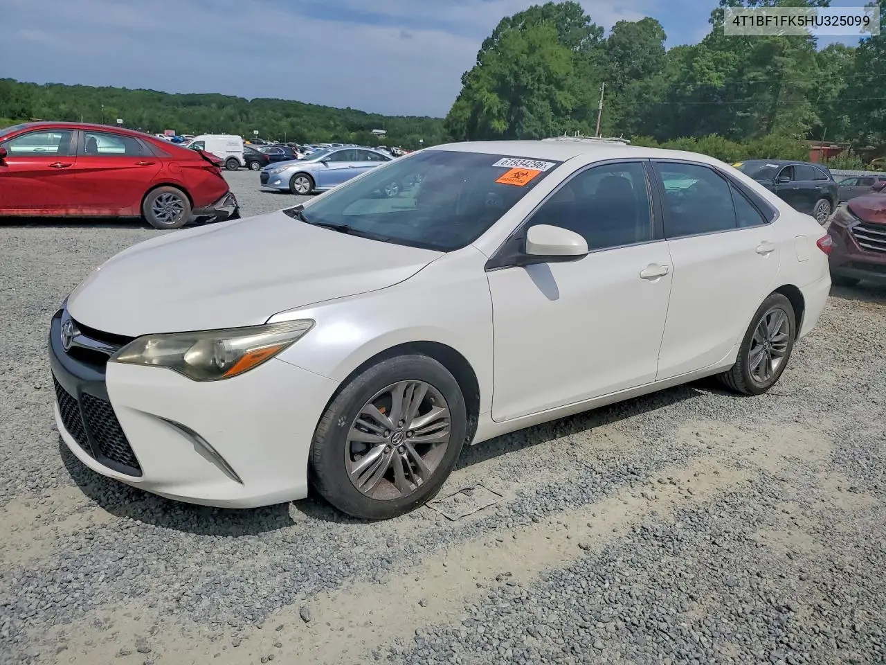 2017 Toyota Camry Se VIN: 4T1BF1FK5HU325099 Lot: 61934296