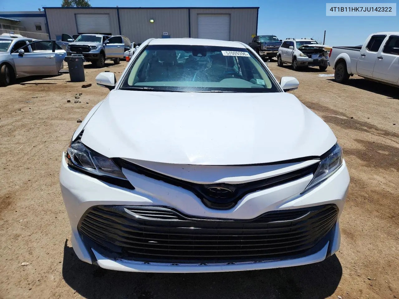 2018 Toyota Camry Le VIN: 4T1B11HK7JU142322 Lot: 57009396