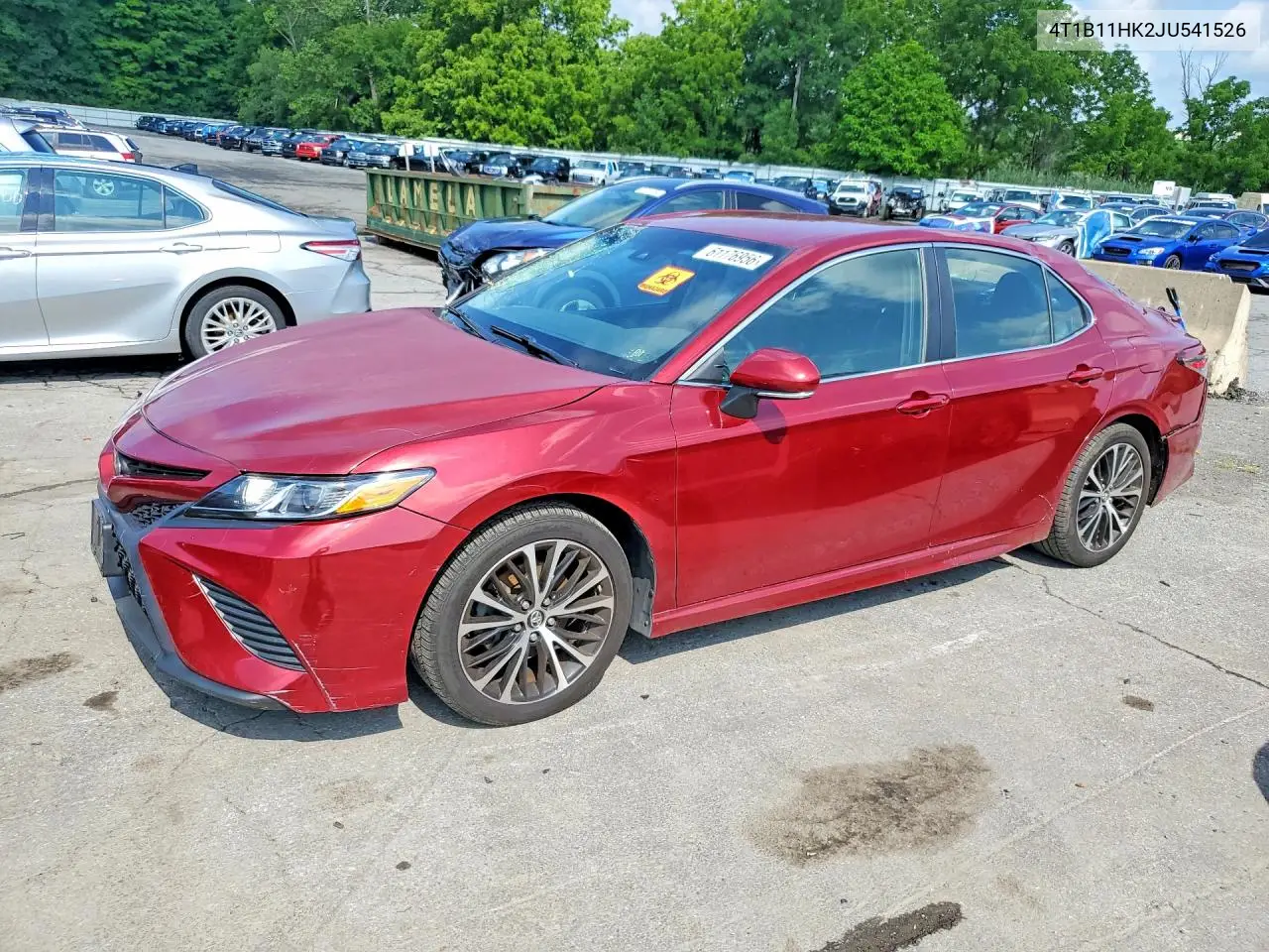 2018 Toyota Camry Se VIN: 4T1B11HK2JU541526 Lot: 61176956
