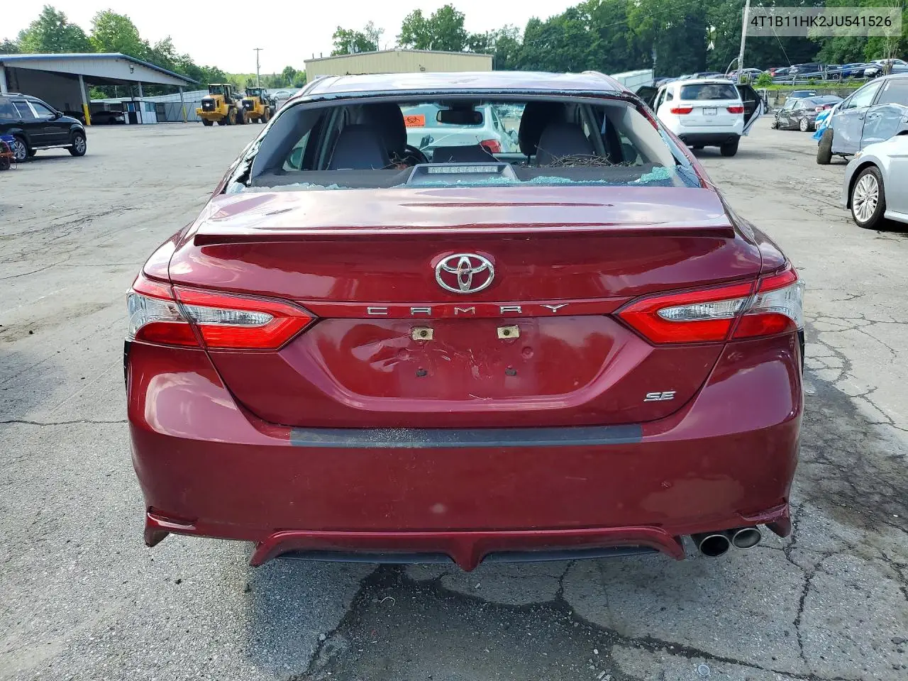 2018 Toyota Camry Se VIN: 4T1B11HK2JU541526 Lot: 61176956