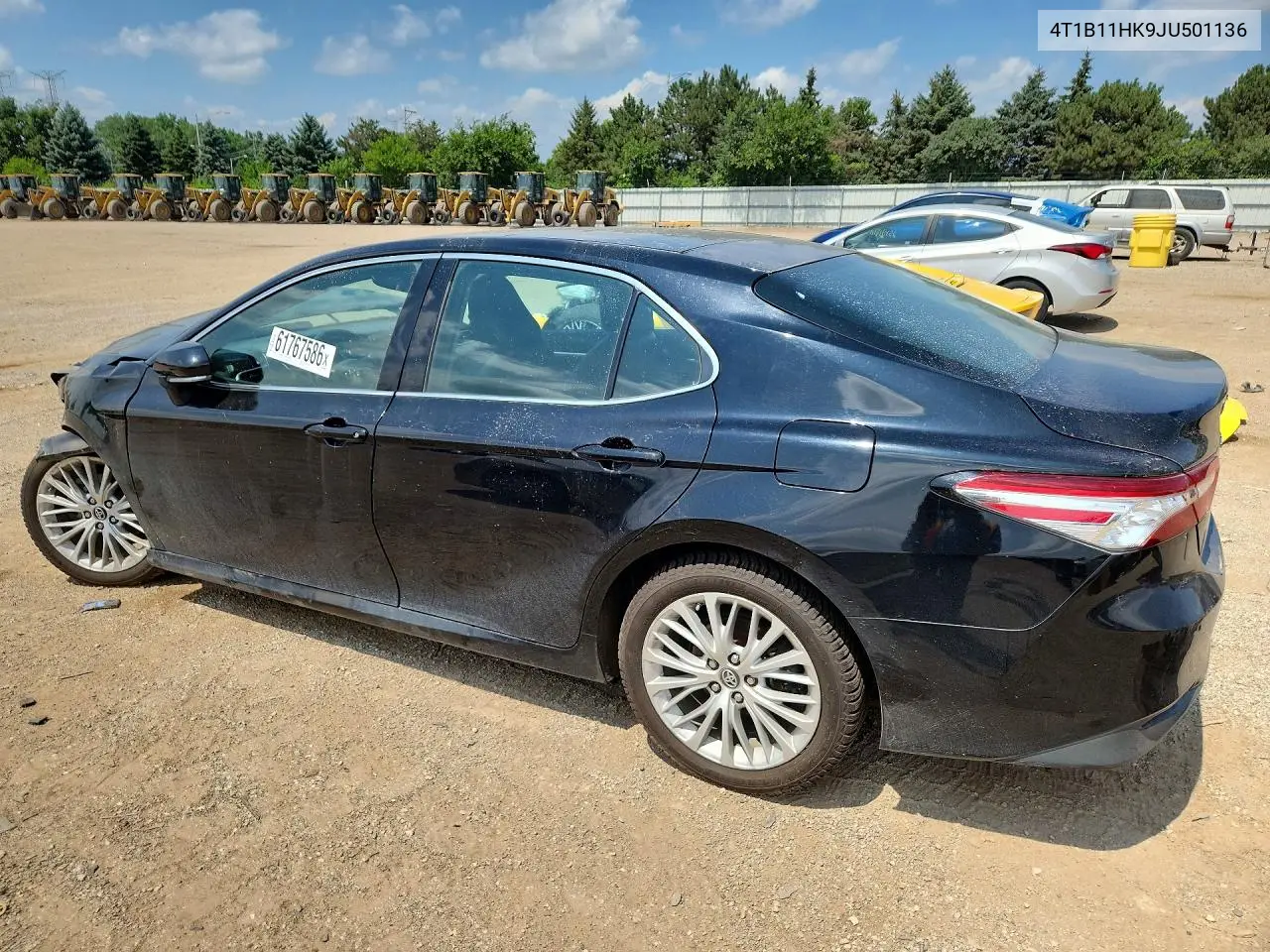 2018 Toyota Camry Xle VIN: 4T1B11HK9JU501136 Lot: 61767586