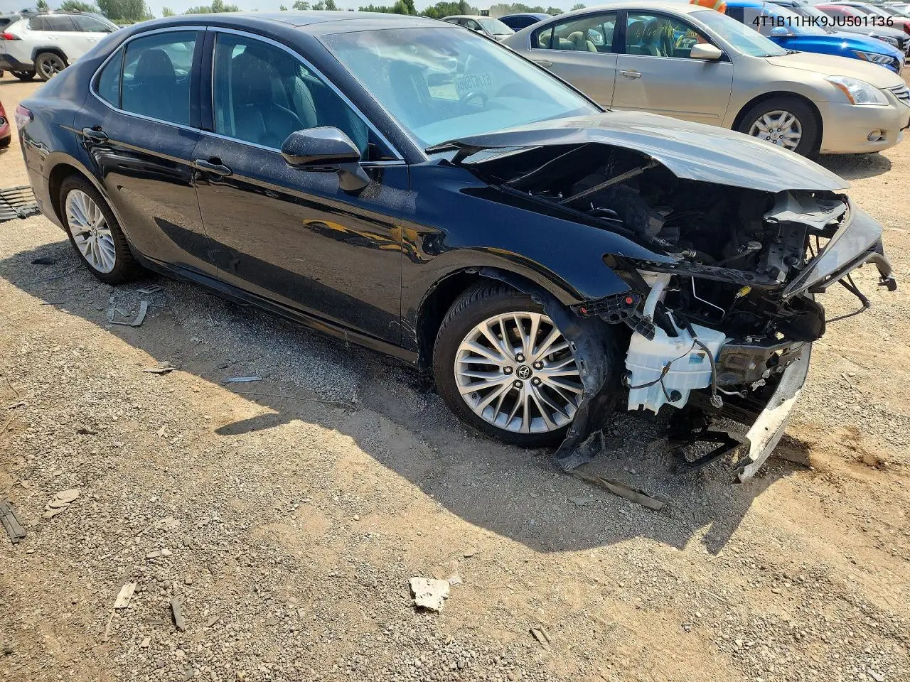 2018 Toyota Camry Xle VIN: 4T1B11HK9JU501136 Lot: 61767586
