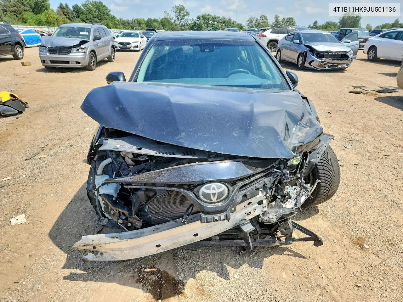 2018 Toyota Camry Xle VIN: 4T1B11HK9JU501136 Lot: 61767586