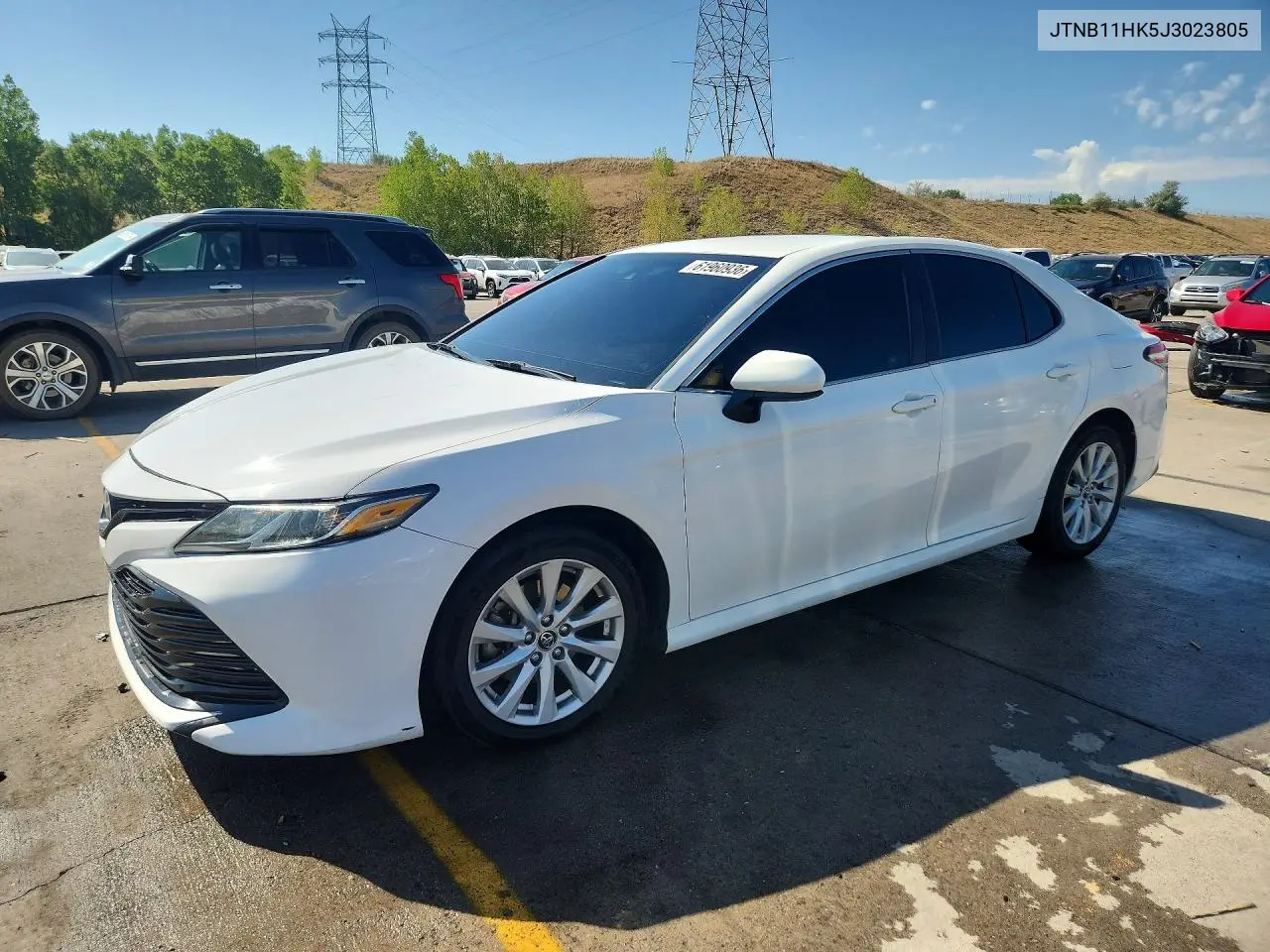 2018 Toyota Camry Le VIN: JTNB11HK5J3023805 Lot: 61960936