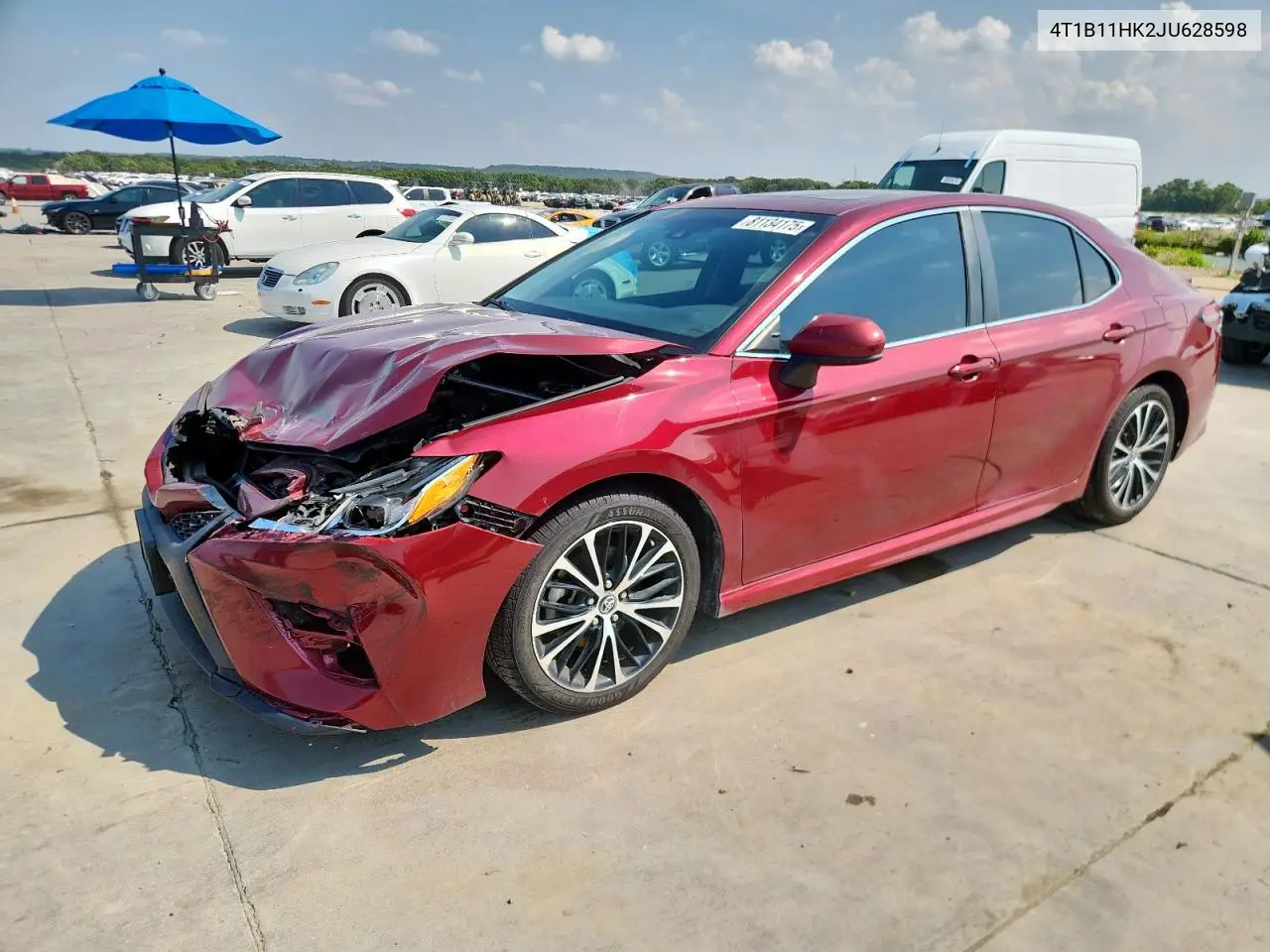 4T1B11HK2JU628598 2018 Toyota Camry Se