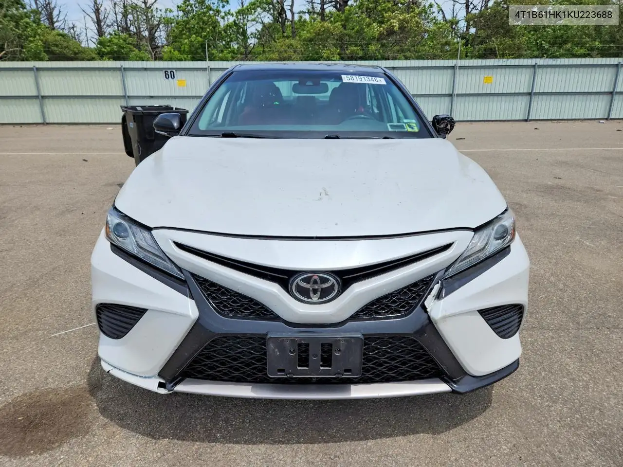 2019 Toyota Camry Xse VIN: 4T1B61HK1KU223688 Lot: 58191346
