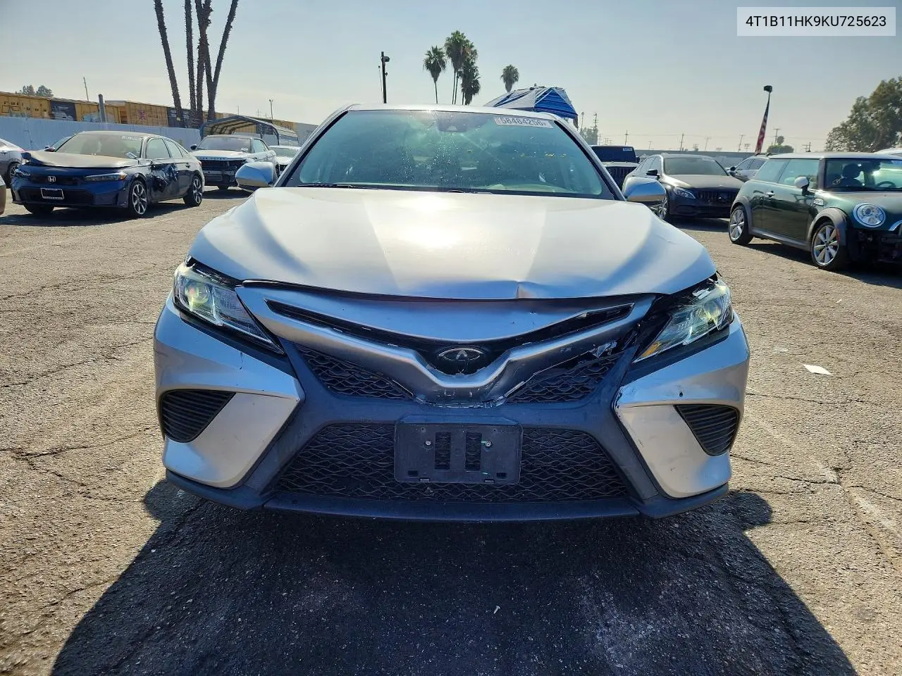 2019 Toyota Camry Se VIN: 4T1B11HK9KU725623 Lot: 58484256