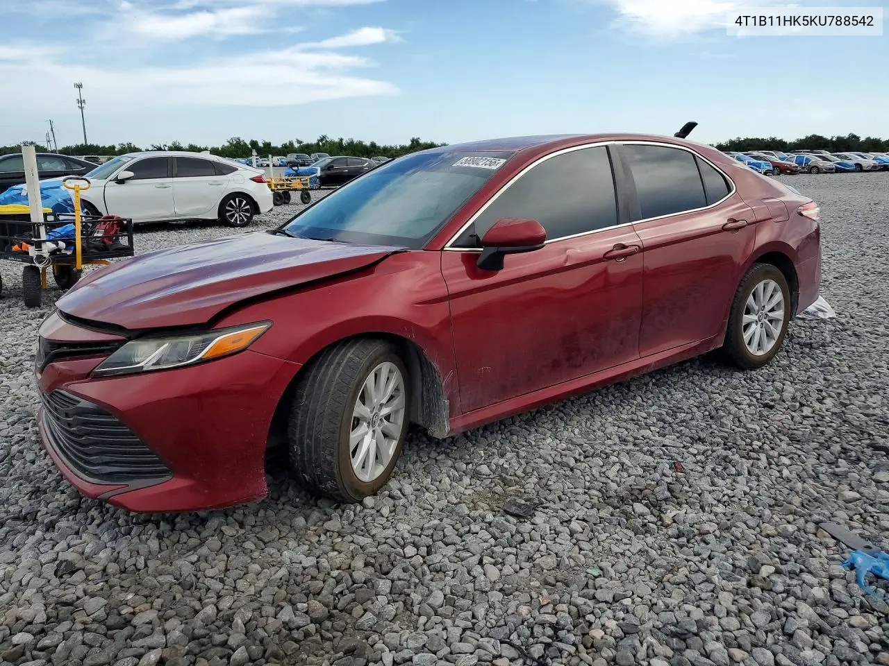 2019 Toyota Camry Le VIN: 4T1B11HK5KU788542 Lot: 58902156