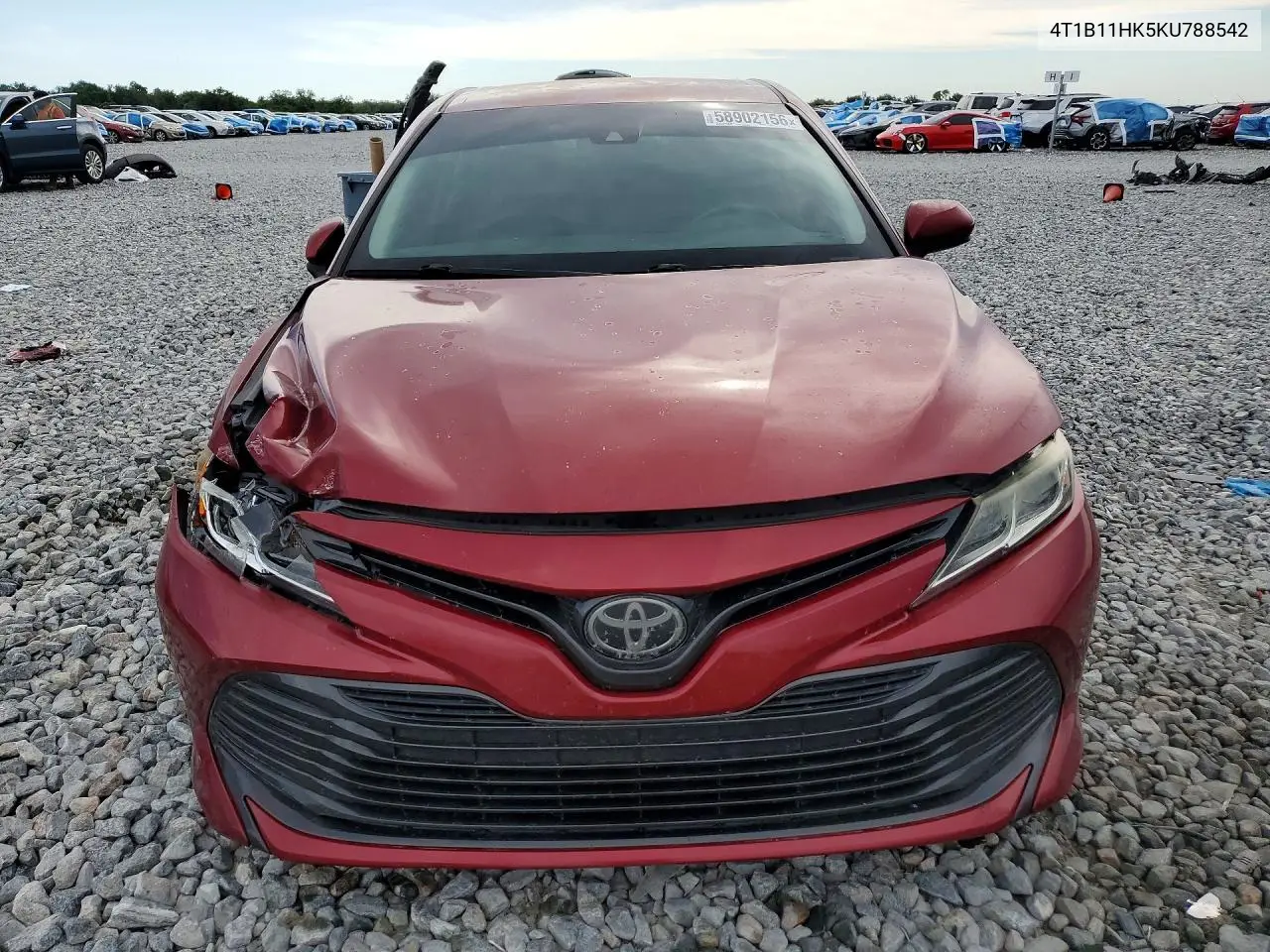 2019 Toyota Camry Le VIN: 4T1B11HK5KU788542 Lot: 58902156