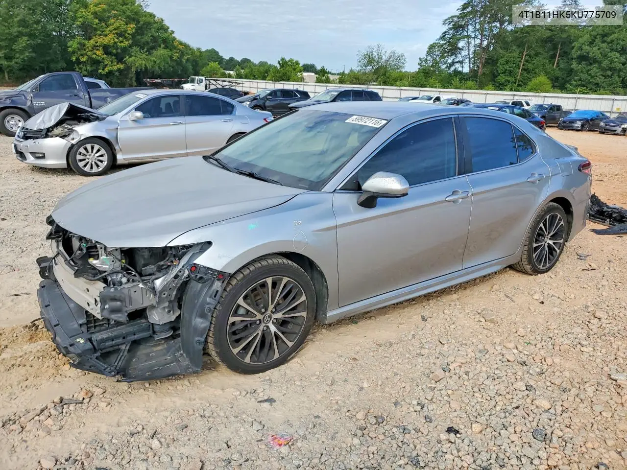 2019 Toyota Camry Se VIN: 4T1B11HK5KU775709 Lot: 59972116