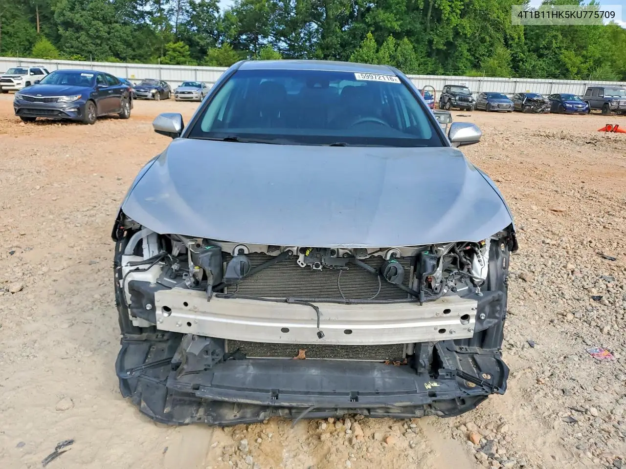 2019 Toyota Camry Se VIN: 4T1B11HK5KU775709 Lot: 59972116