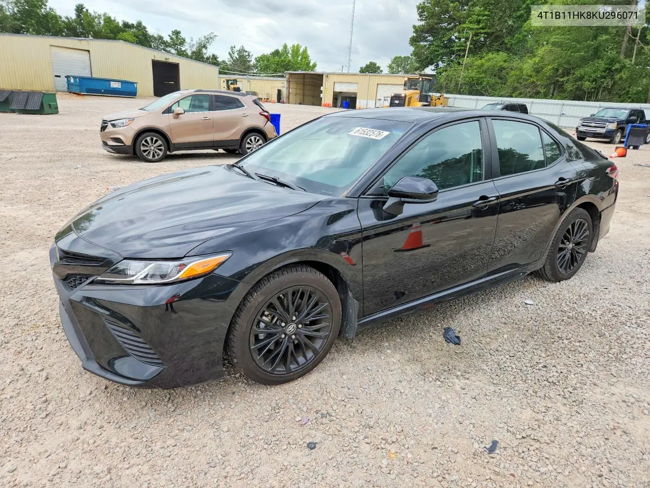2019 Toyota Camry Se VIN: 4T1B11HK8KU296071 Lot: 61532576