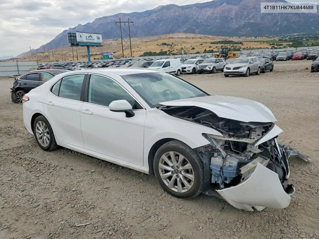 2019 Toyota Camry Le VIN: 4T1B11HK7KU844688 Lot: 61797876
