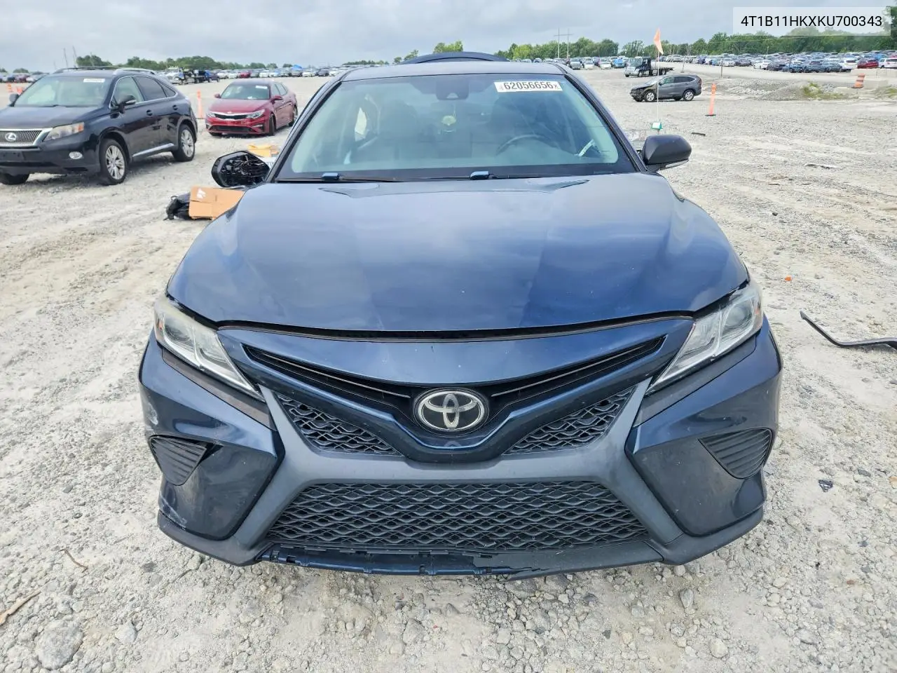 2019 Toyota Camry Se VIN: 4T1B11HKXKU700343 Lot: 62056656
