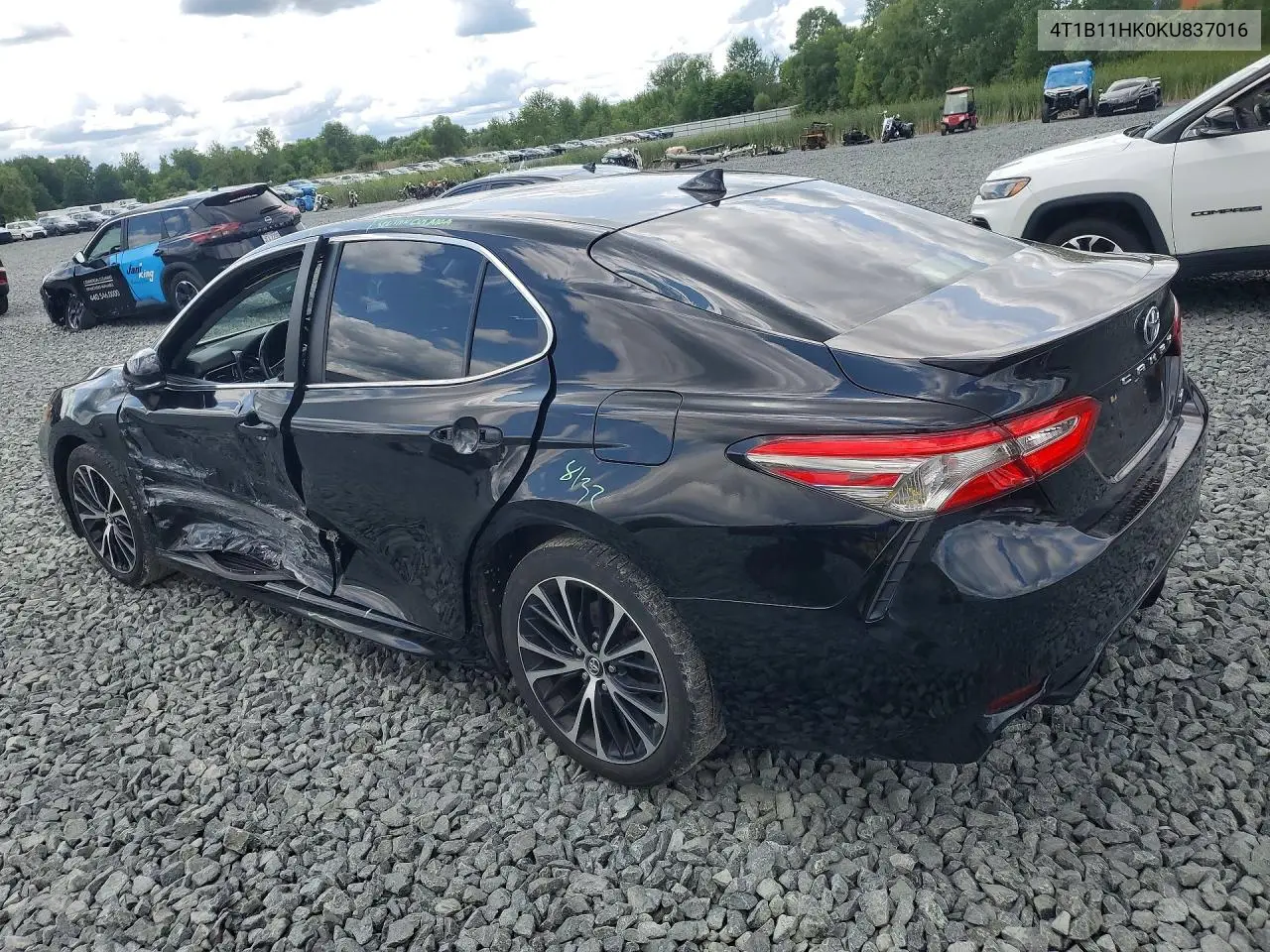 2019 Toyota Camry Se VIN: 4T1B11HK0KU837016 Lot: 62279816