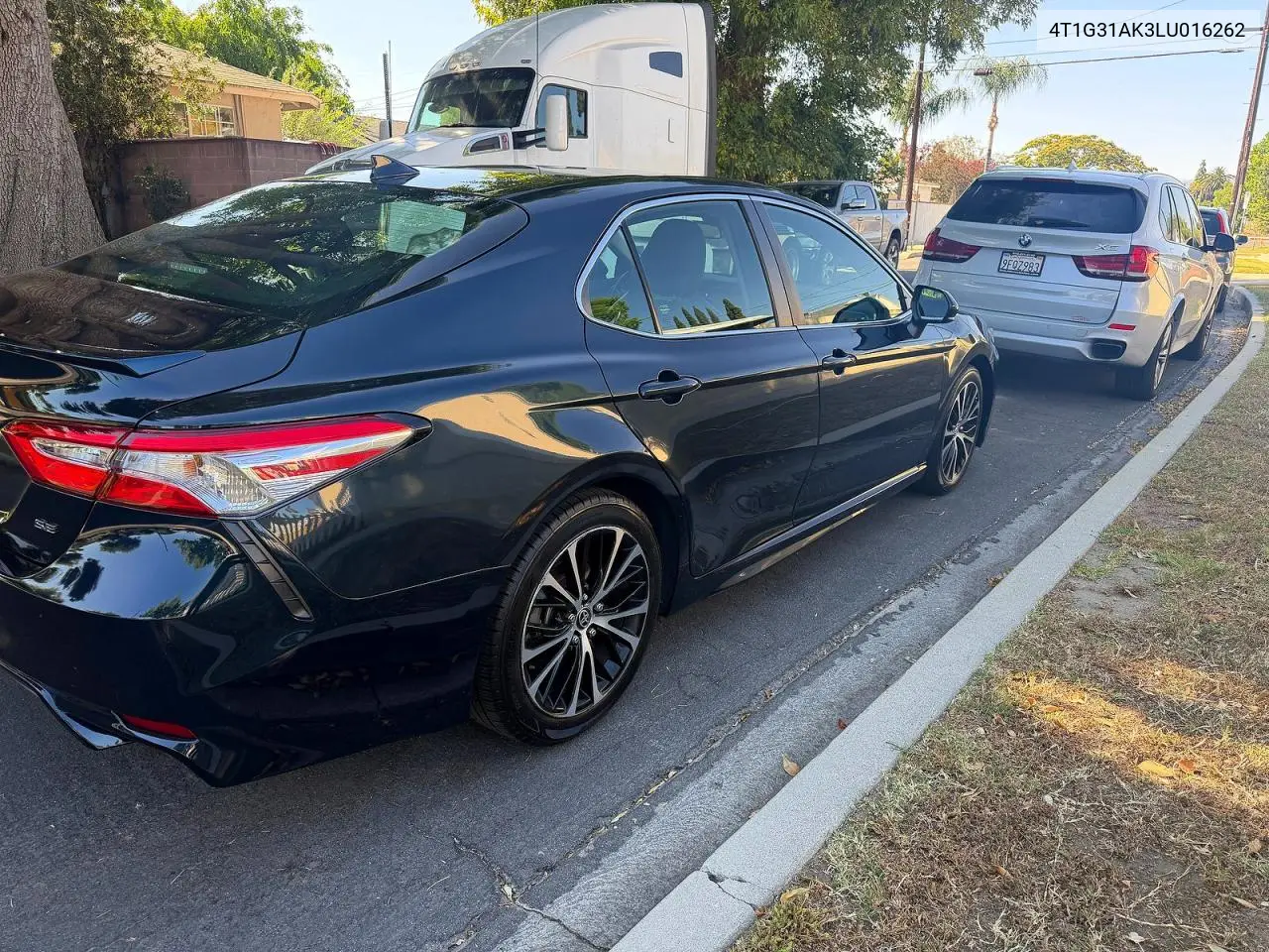 2020 Toyota Camry Hybrid Se VIN: 4T1G31AK3LU016262 Lot: 55844456