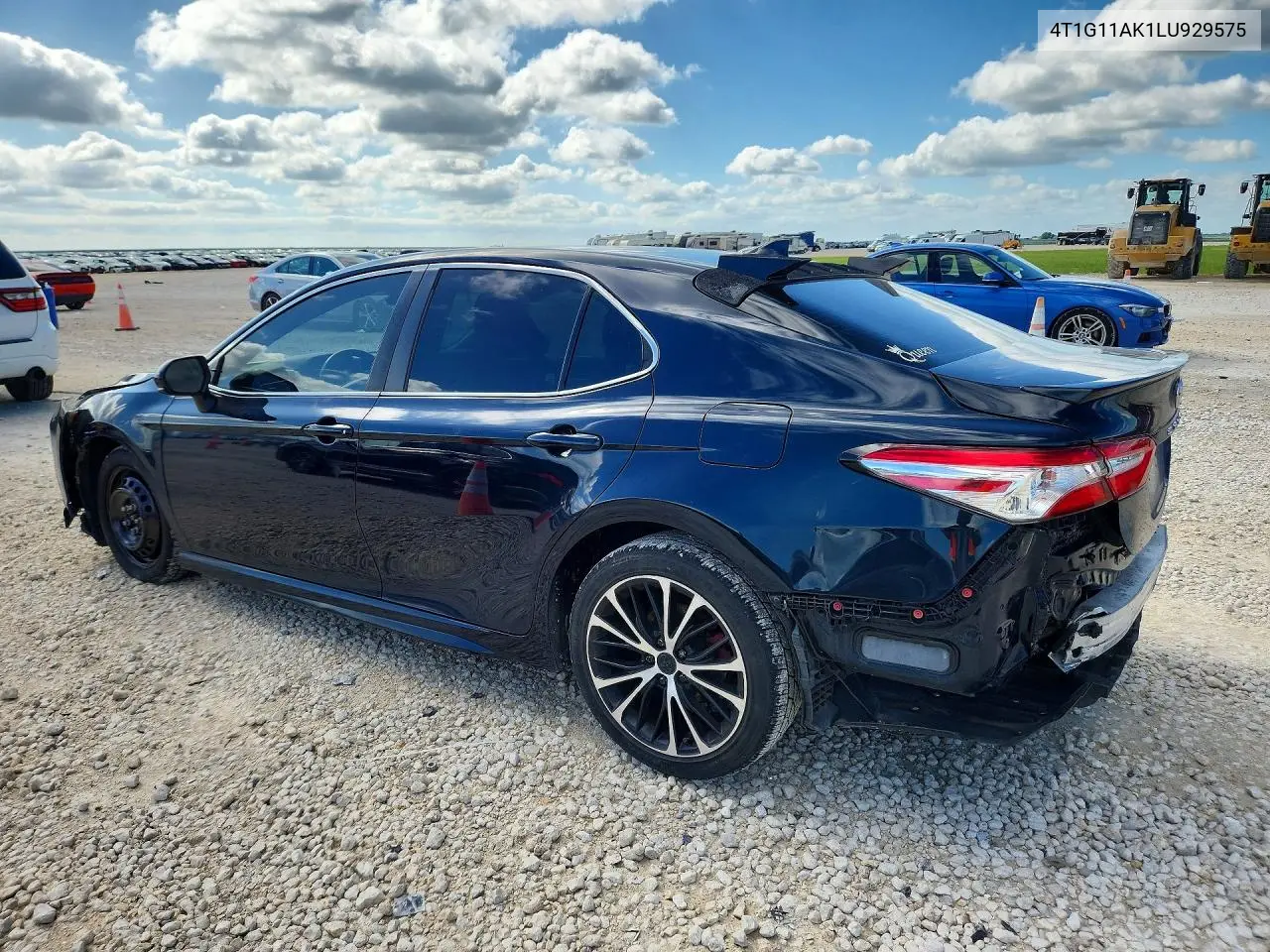 2020 Toyota Camry Se VIN: 4T1G11AK1LU929575 Lot: 57520196