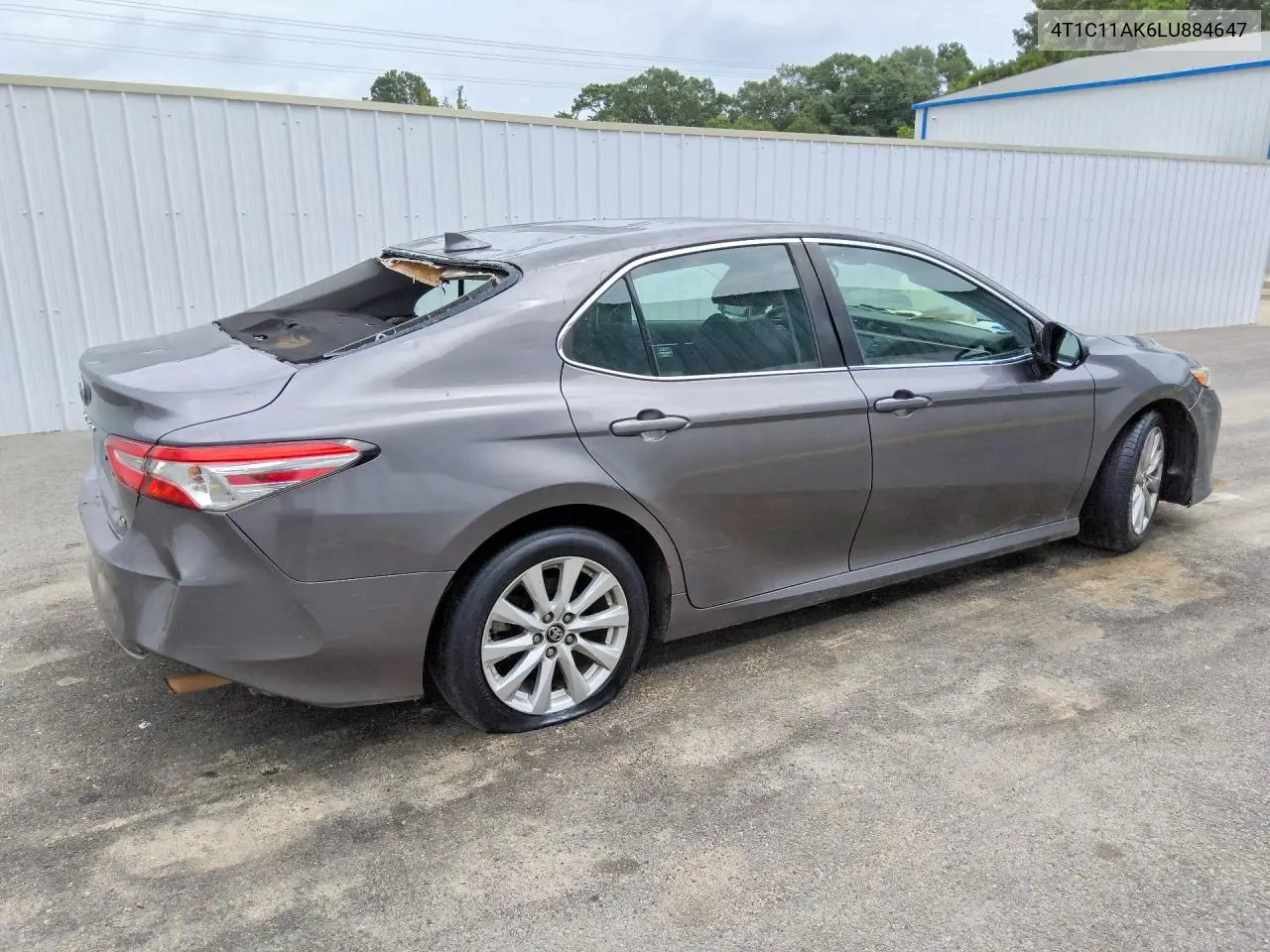 2020 Toyota Camry Le VIN: 4T1C11AK6LU884647 Lot: 58064226